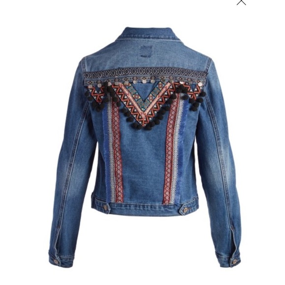 Boom Boom - NEW Carbon Tassel Denim Jacket - Picture 2 of 8
